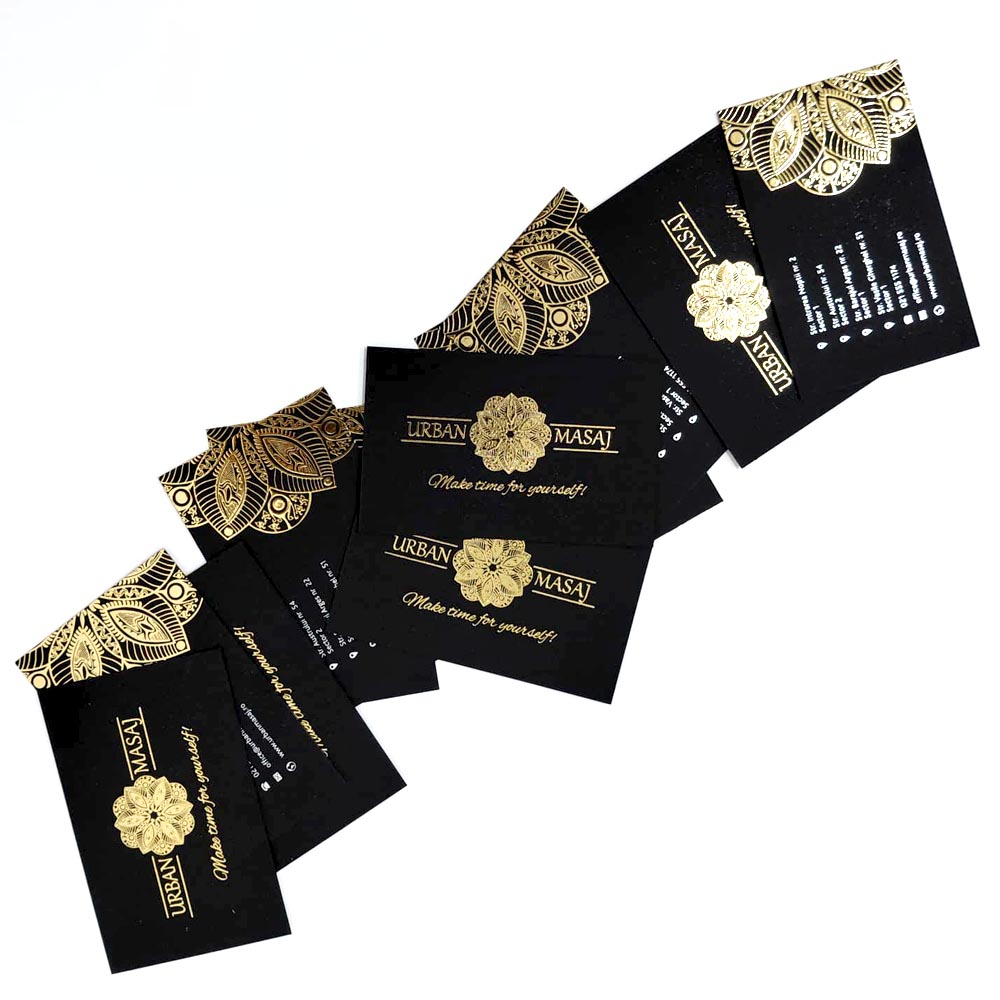 Carti de vizita cu folio auriu Carti de vizita cu folio auriu